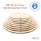 Wood Circles 24 inch, 3 Thicknesses, Unfinished Birch Sign Plaques | Woodpeckers